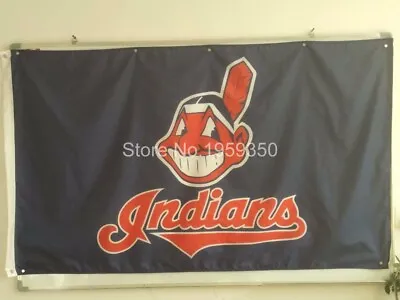 Cleveland Indians Flag Banner 2x33x54x6ft Polyester Baseball World Series 003 • $13.99