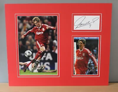 £75 • Buy Fernando Torres Signed Liverpool 20x16  Photograph Mounted Display COA 