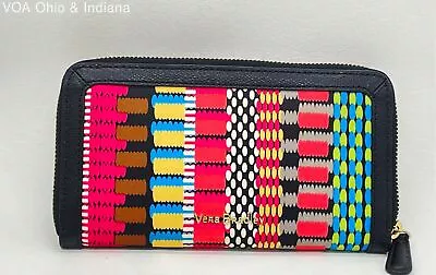 Vera Bradley CHA CHA Real Leather Trim Wallet Zip Around RFID Secure • $5.99