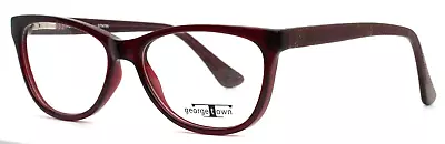 EYE Q Georgetown GTN795 Burgundy Womens Semi Cat Eye Eyeglasses 52-16-140 • $50.94