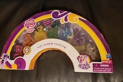 My Little Pony Crystal Empire RAINBOW Collection 2012 Glitter Mini Ponies Set • $40