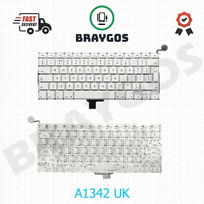 For Apple MacBook A1342 2009 2010 13'' Unibody UK Layout Laptop Keyboard White • $15.02