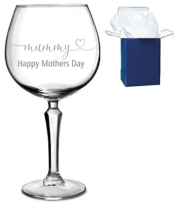 Personalised Engraved Gin Glass Birthday 18th 21st 30th  Mothers Day Gifts • £12.95