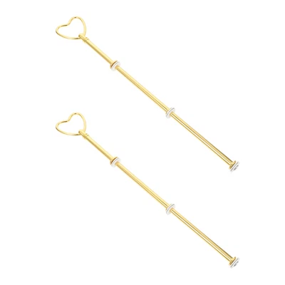 £9.61 • Buy 2 Pcs Iron Cupcake Stand Handle Love Handle Wedding Decor DIY Cake Stand Kit