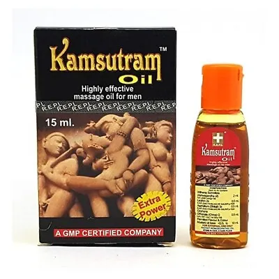 REPL Kamasutram Oil |Male Massage Oil For Longer Stronger & Harder Erection 15ml • $15.92