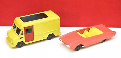 Vintage HUSKY Diecast Lot Commer Walk-Thru Van & Pink Ford Thunderbird 032 • $9.99