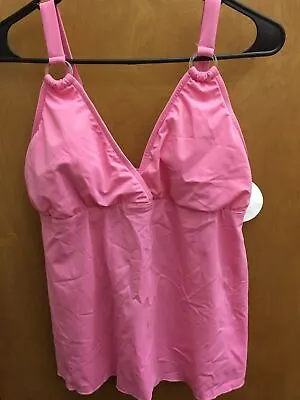 Prego Maternity Pink Tankini Swim Top. Size Large 12-14. Model 1026 A195 • $26.99
