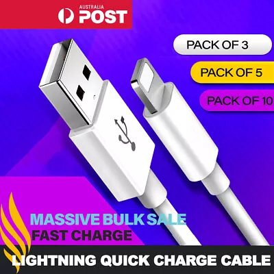 $10.45 • Buy Fast Charger Cable Cord USB Charging Cable Quick Charge Lead 1M 2M 3M For IPhone