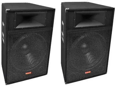 2 Mr Dj Patron PSS-1700 Pro Audio Single 15  Passive 2-Way DJ/PA Loudspeaker • $279.99