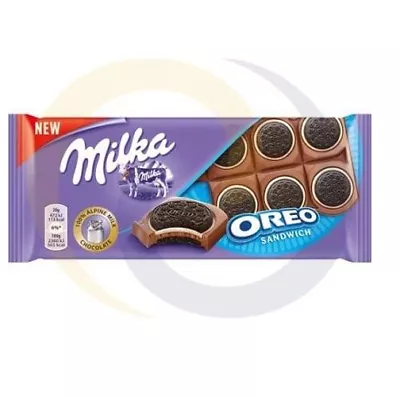 Milka Oreo Sandwich Chocolata Bars - 92g - New Delicious Chocolate With Cookies • £3.49