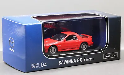 Kyosho 1/64 Rotary Collection Mazda Savanna RX-7 (FC3S) GT-X 1989 13B Red • $17