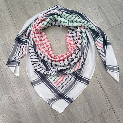 Multicolor Palestinian Arab Scarf Keffiyeh Or Kufiya • $19.95