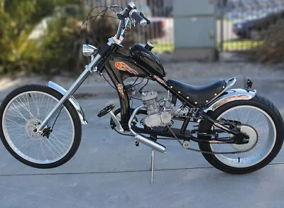 $199.98 • Buy Full Set Bike Motor 2-Stroke 80cc Petrol Gas Motorized Bicycle Engine Kit Cyclin