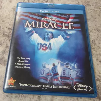 Walt Disney Miracle (Blu-Ray + DVD) Olympics Kurt Russell • $8.97