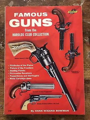 $9.99 • Buy Vintage 1962 FAMOUS GUNS From HAROLDS CLUB Reno Casino Fawcett Book Catalog