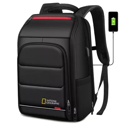 15.6  Laptop Backpack School Bags USB Charging Travel Bag Moistureproof Pocket • $33.95