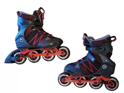 K2 F.I.T. 90 Boa Mens Size 8.5 Inline Skates Black And Red Rollerblades • $100