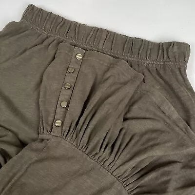 Matilda Jane Pants Women's Size Medium Ruffle Flare Ankle Buttons Cotton Comfort • $27.55