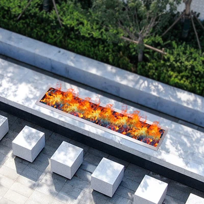£54 • Buy Stainless Steel Table Top Drop-in Fire Pit Pan 6 Sizes Propane Gas / Natural Gas