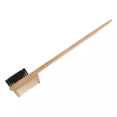 Wooden Dual Comb Brow Brush Eyelash For Perfect Makeup • £7.55