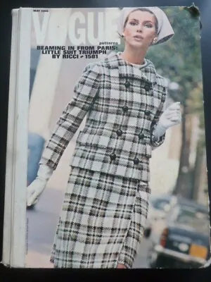 SEWING PATTERN COUNTER CATALOGUE: VOGUE May 1966 – Vintage Fashion / Dressmaking • $217.59