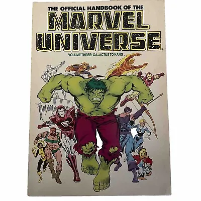 The Official Handbook Of The Marvel Universe Vol. 3: Galactus To Kang • $14.10