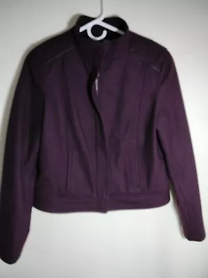 Mossimo Womens Heavy Purple Jacket Coat Size Medium Wool Blend • $19.95