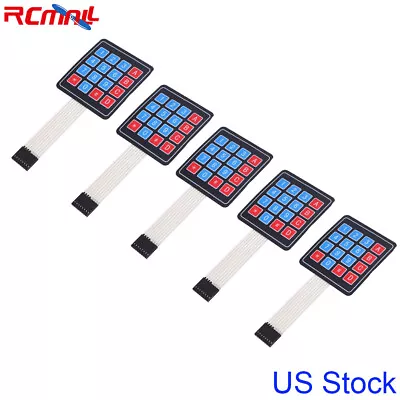 5pcs 4x4 Keypad Membrane Matrix Array Switch 16keys Keyboard Module US Stock • $14.98