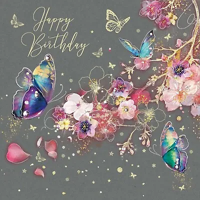 £2.99 • Buy Birthday Card Female - Foil - Premium Quality Party Celebration Cherry Orchard