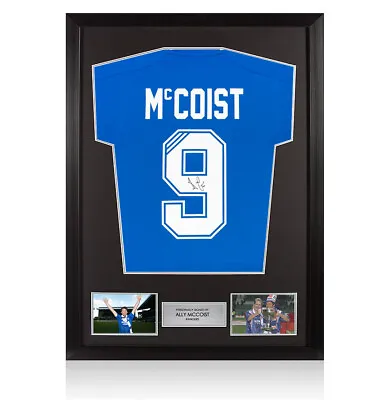 £259.99 • Buy Framed Ally McCoist Signed Rangers Shirt - 2018-19, Number 9 Autograph