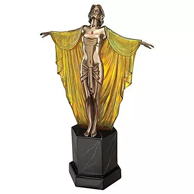 PD60713 Majestic Maiden Art Deco Illuminated Sculpture Lamp -New! • $199.99