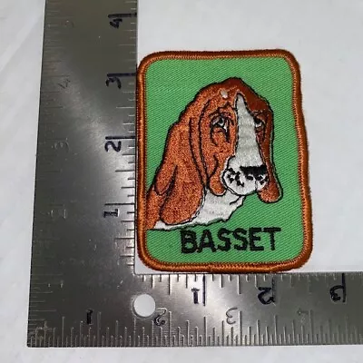 Vintage Basset Hound Dog Breed Patch Green And Brown • $9.99