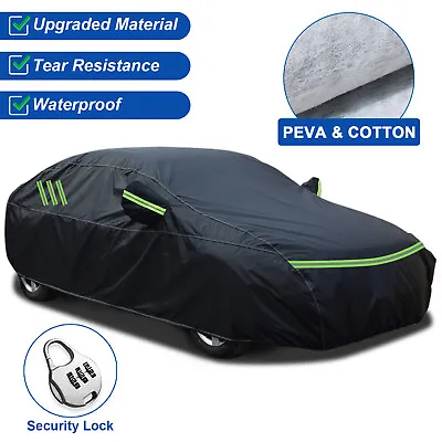 $41.99 • Buy PEVA+Cotton Full Sedan Car Cover Waterproof Outdoor All Weather Protection