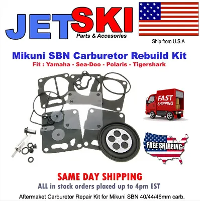 $14.98 • Buy Seadoo Carb Mikuni Carburetor Rebuild Kit SP SPI SPX GTX GTS GTI GS GSI LS2000