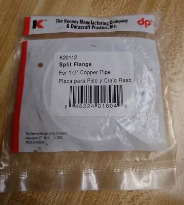 Nip Nos Keeney Co & Duracraft Split Flange  For 1/2  Copper Pipe Nr Chrome  • $11