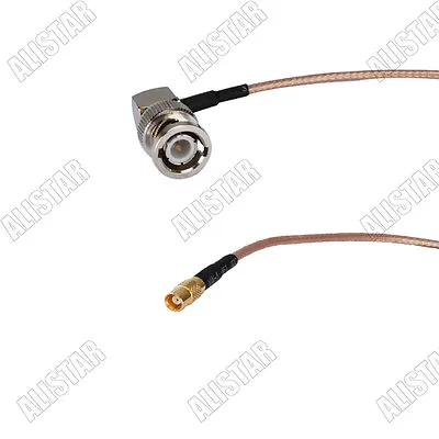 RG316 30cm BNC Male Plug Right Angle To MCX Female Jack Straight Pigtail Cable • $3.76