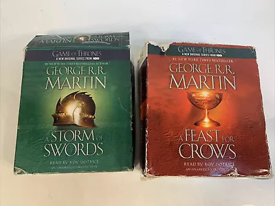 A Storm Of Swords Pt 2 George RR Martin Unabridged Roy Dotrice A Feast For Crows • $39.95