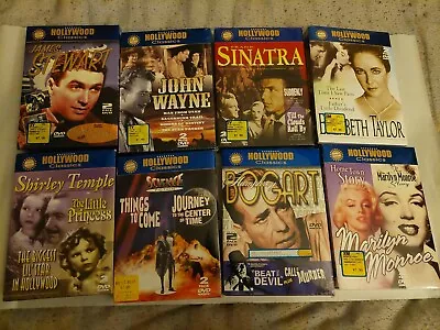 Lot Of 8 Hollywood Classics Humphrey Bogart Frank Sinatra James Stewart More • $54.99