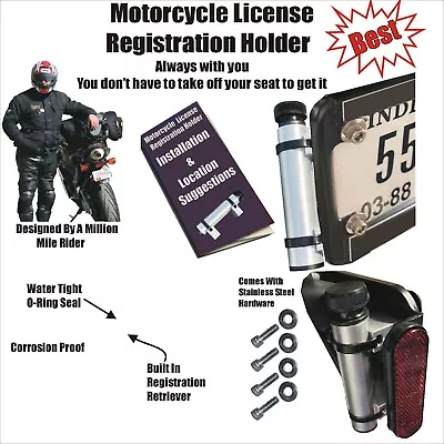 Motorcycle Registration Holder • $24.50