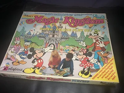 VTG Colorforms Walt Disney World Magic Kingdom Super Deluxe Play Set With Box • $25