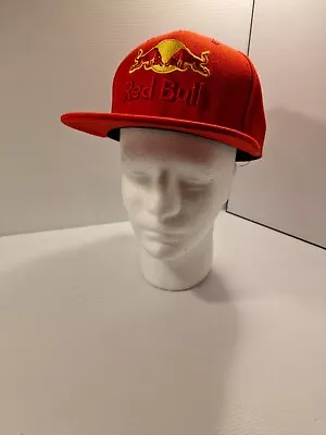 Red Fitted Cap - Red Bull Hat Size 7 - 1/8 57cm • $18.95