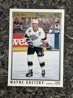 1992 Premier O-Pee-Chee Wayne Gretzky Hockey Card #3 Kings • $0.99