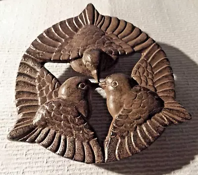 Vintage Three Bird Doorknocker Metal   5.5    Diamiter • $25