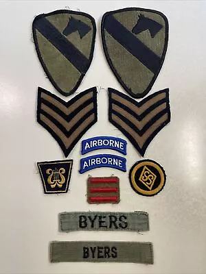 Lot Of 11 Assorted Vintage U.s. Military Wwii Patches Army 1st Cavalry Airborne • $24.95