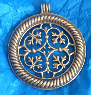 Vintage Kalevala Koru Bronze Pendant Signed Finland • $50