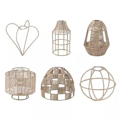 Pendant Lamp Shade Wicker Ceiling Light Shade Fixture For Bedroom Restaurant • £8.50