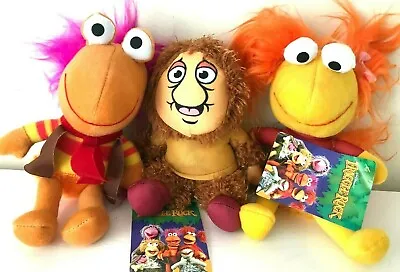 Set Of 3 Fraggle Rock Muppets Red Gorg Gobo Dolls 10 Inch Plush Toys .NWT • $29.99