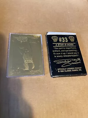 1994 Classic Shaquille O’Neal 23kt Gold Card • $2.99