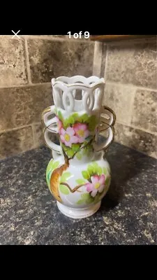 Vintage 1950’s Cherry Blooms Vase  Made In Occupied Japan  • $18