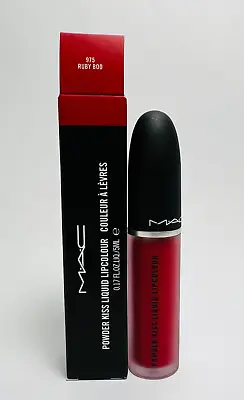 MAC Powder Kiss Liquid Lipcolour 975 RUBY BOO - 0.17fl.oz.liq./5mL • $26